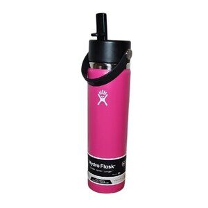 Hydro Flask 24oz Insulated Water Bottle with Leakproof Straw Pink New BPA Free